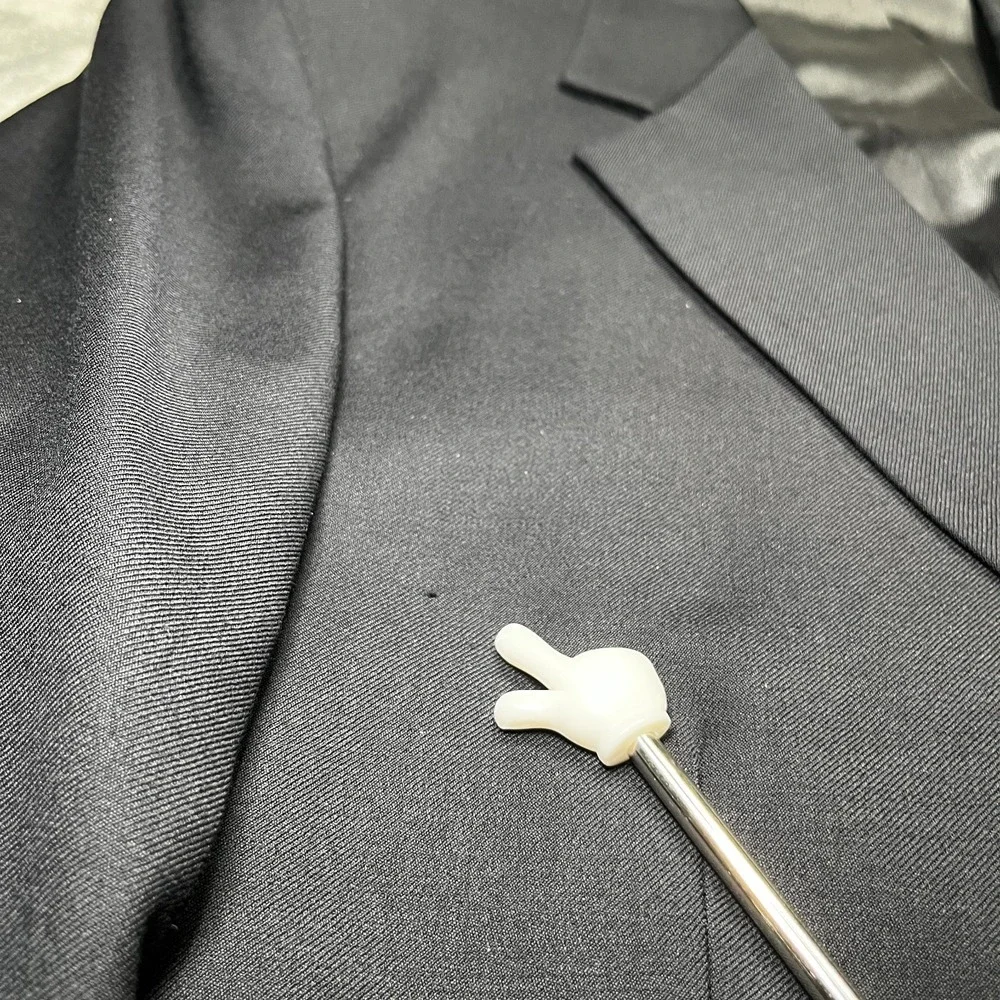VTG Brooks Brothers Wool Blazer Men's 42R Black 2 Button Gold Made in USA